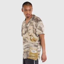 Coney Island Watercolour Camp Shirt -Glove Supply Shop DWEMB040A DWGRN 04