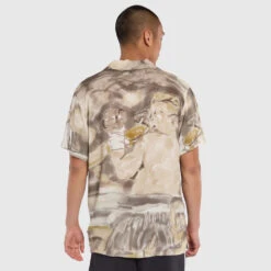 Coney Island Watercolour Camp Shirt -Glove Supply Shop DWEMB040A DWGRN 05