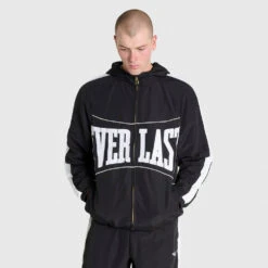 Nylon Track Jacket - Black