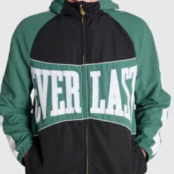 Nylon Track Jacket - College Green -Glove Supply Shop DWEMB046A DWGRN 03