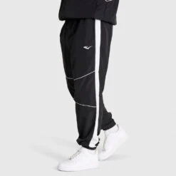 Nylon Track Pants - Black
