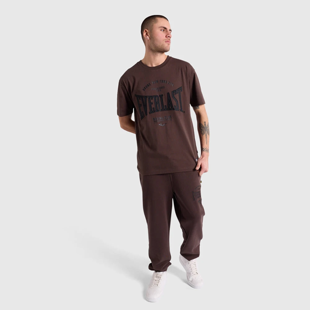 Tonal Applique Crew Tee - Brown 2 Tonal Applique Crew Tee - Brown - Image 2