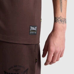 Tonal Applique Crew Tee - Brown 9 Tonal Applique Crew Tee - Brown -Glove Supply Shop DWEMT612A SEPIA 04