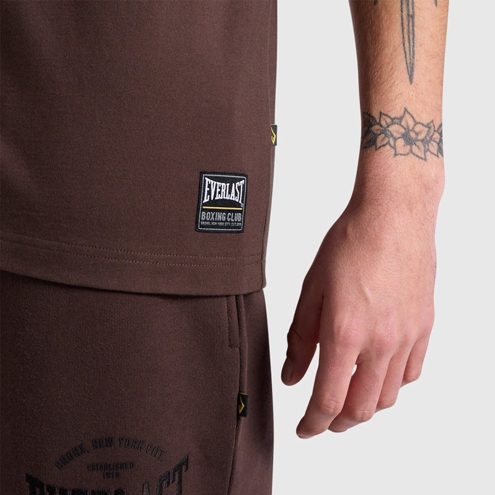 Tonal Applique Crew Tee - Brown 4 Tonal Applique Crew Tee - Brown - Image 4