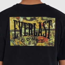 Coney Island Watercolour Short Sleeve Graphic Tee - Black -Glove Supply Shop DWEMT650A DWBLK 05