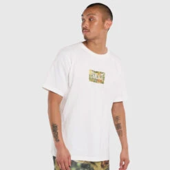 Coney Island Watercolour Short Sleeve Graphic Tee - Cream -Glove Supply Shop DWEMT650A DWCRM 04