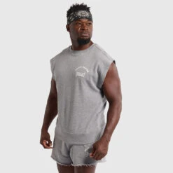 Lifters Muscle Crewneck -Glove Supply Shop DWEMT662A GREY 05