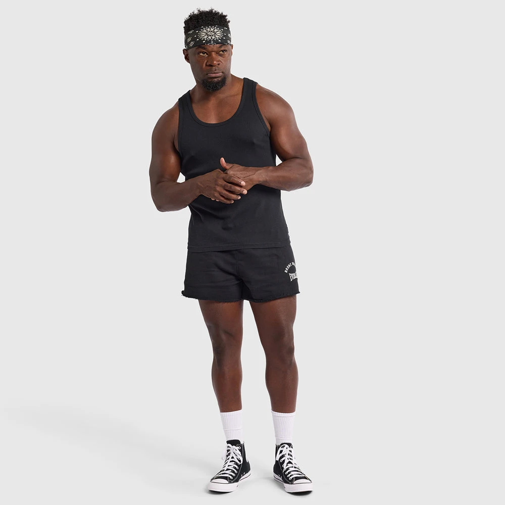 Lifters Fitted Waffle Tank - Black 2 Lifters Fitted Waffle Tank - Black - Image 2