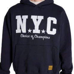 NYC Applique Hoodie - Vintage Navy -Glove Supply Shop DWEMT683A DWNVY 06