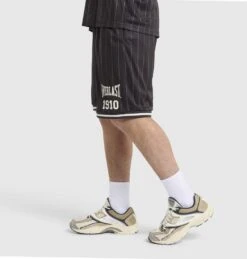 Pinstripe Mesh Court Shorts -Glove Supply Shop DWEMZ279A DWBLK 2